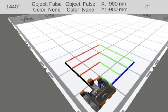 Geometria con il simulatore di robot VEX VR